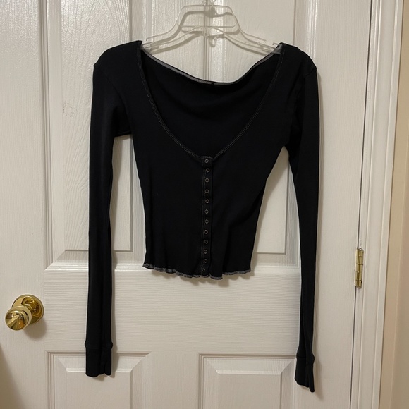 Are You Am I Black Knife Long Sleeve - Picture 2 of 7